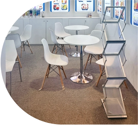exhibition furniture and equipment rental services in dubai