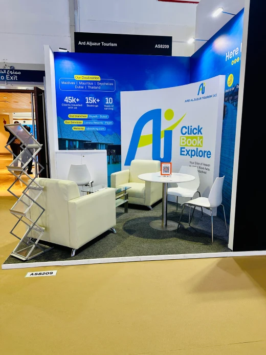 Arabian travel market exhibition stall
